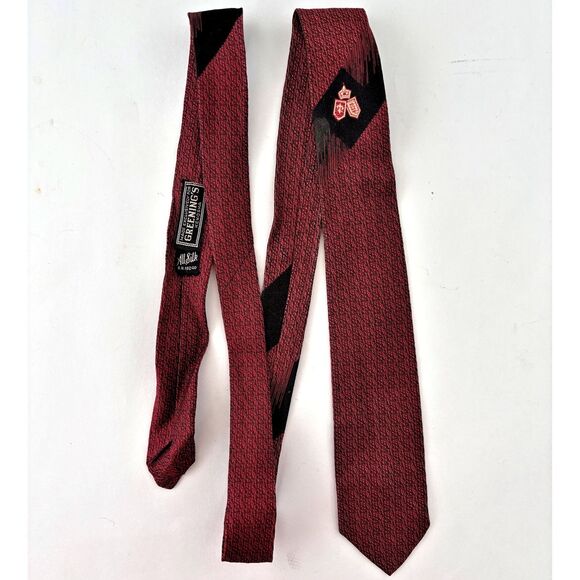 Vintage Mens Skinny Silk Neckties Lot 4 Slim 1960s Narrow Rat Pack Madmen - Picture 6 of 8